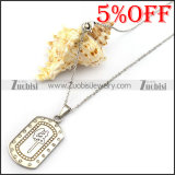 Steel Chain with FO of Buddha in Chinese n001343