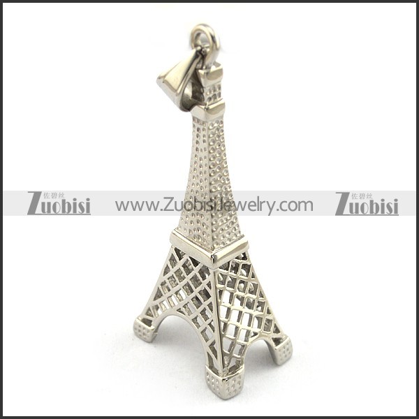 Stainless Steel Iron Tower Pendant p003388