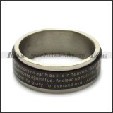 black bible lection spinner ring r005165