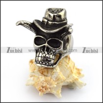 Cowboy Skull Ring with a Cool Cap r003707