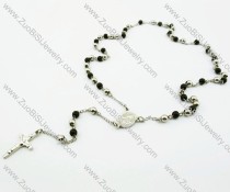 Stainless Steel Rosary Necklace -JN100002