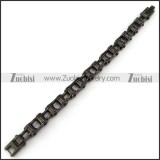 12MM Wide Black Stainless Steel Bicycle Chain b005408