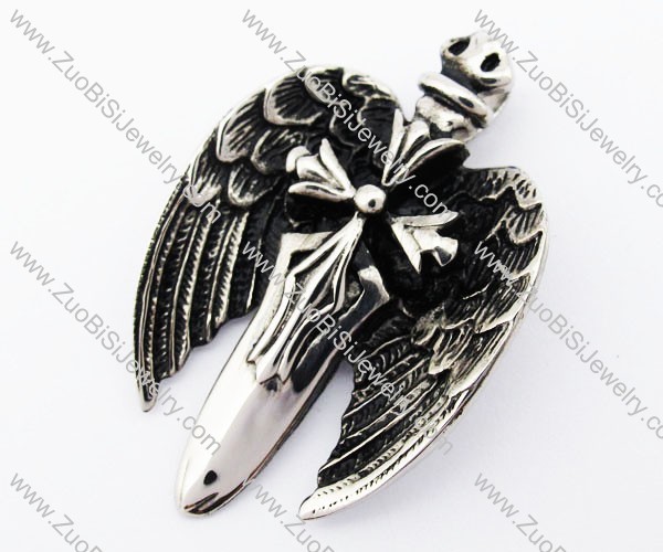 Stainless Steel Flying Sword Pendant - JP420043