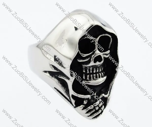 Stainless Steel Death Messenger Ring -JR330018