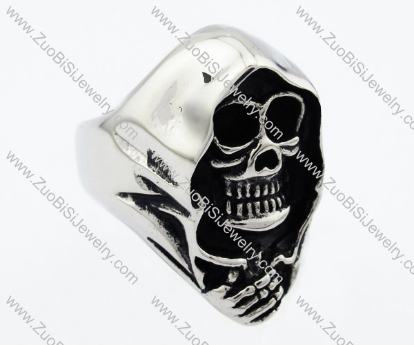 Stainless Steel Death Messenger Ring -JR330018