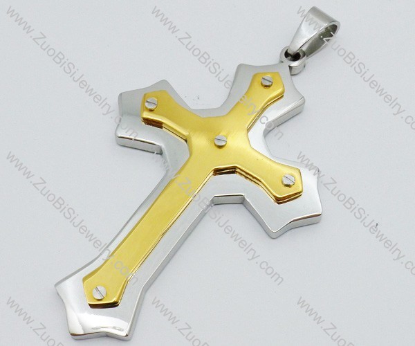 Stainless Steel Cross Pendant -JP050637