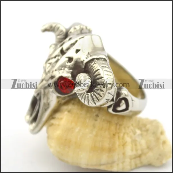sheepshead skeleton ring r002138