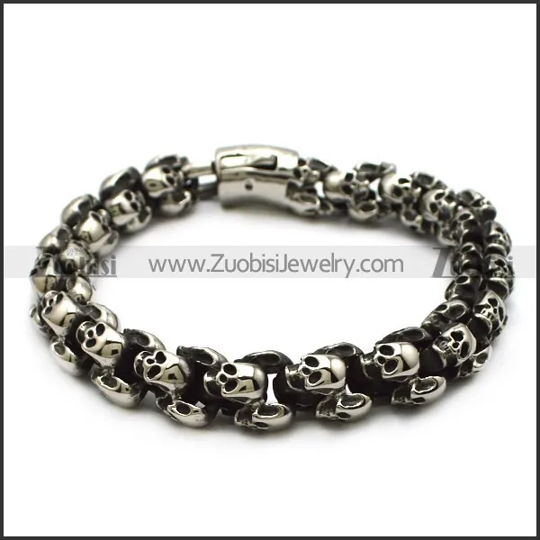 High Polishing Skull Bracelets b006992