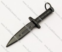 Black Stainless Steel Sword Pendant -JP140047