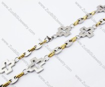 Stainless Steel Cross Necklace -JN150080