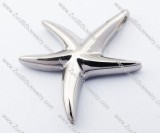 Small Stainless Steel Sea Star Pendant-JP330002