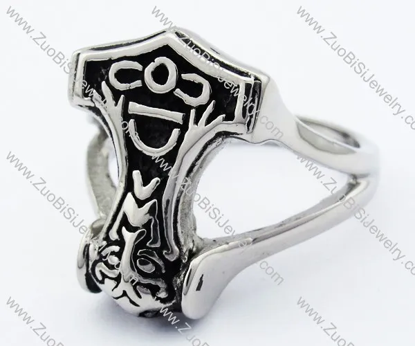 Stainless Steel Hammer Ring -JR330008