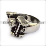small cute motorcycle engine ring for bikers r002129