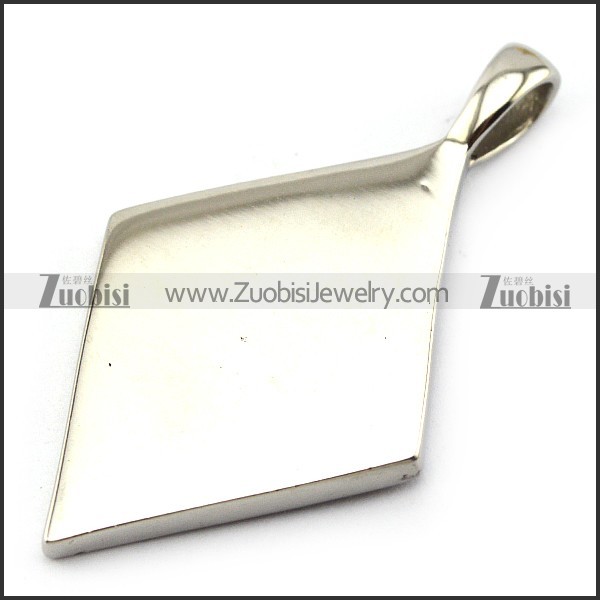 One Percent ER Diamond Shape Pendant for Unique Biker p004821
