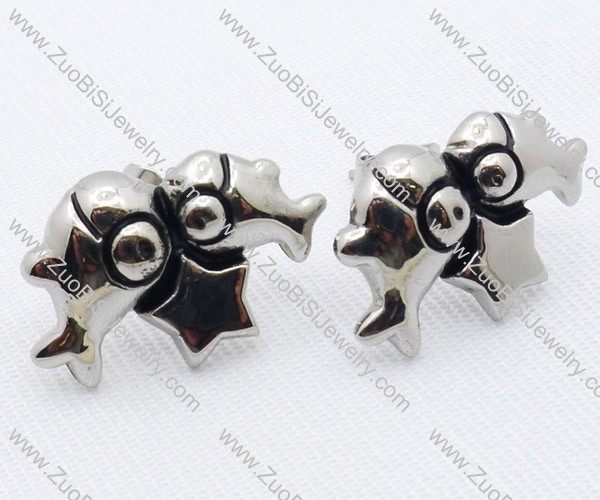 Stainless Steel Pisces Earring - JE050057
