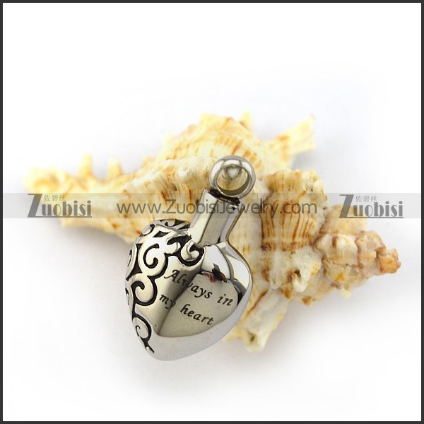 Always in My Heart Cremation Urn Pendant for Ashes p004143