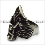 Cool Skull Ride a Motorcycle Ring for Bikers r005139