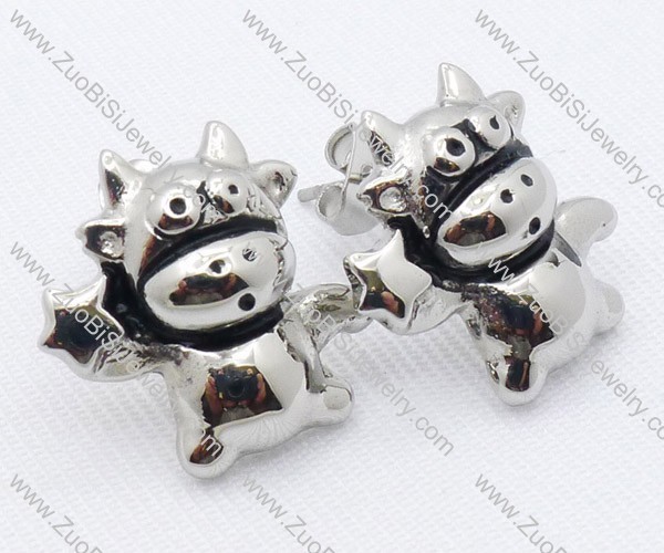 Stainless Steel Capricorn Earring - JE050054