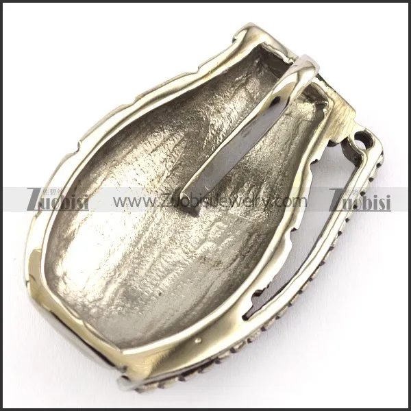 Stainless Steel Hand Grenade Pendant p005726
