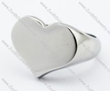 Stainless Steel Heart-shaped Ring -JR330071