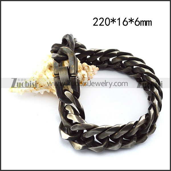 16mm Wide Burnout Finishing Bracelet b005859