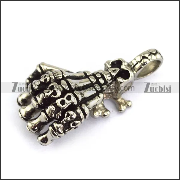 Horrible Stainless Steel knuckle Pendant -JP330054