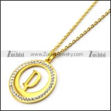 Initial D Charm Necklace n001693