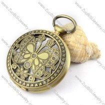 Vintage Butterfly Pocket Watch with Chain for Unisex -pw000349