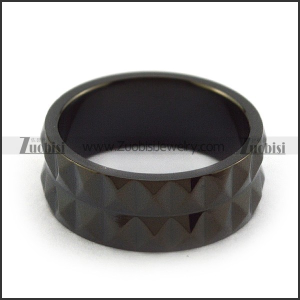 Black Ring for Men r003960