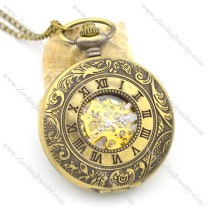 classical roman number mechanical pocket watches pw000418