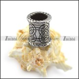 Stainless Steel Celtic Knot Beard Bead with Big Hole for Mens a000356