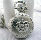 Silver Crown Pocket Watch -PW000324
