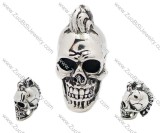 Big 3D Stainless Steel Skull Pendant -JP010039