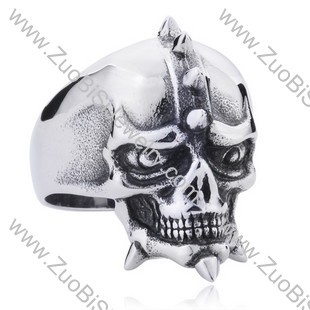 Stainless Steel Skull Ring - JR350139