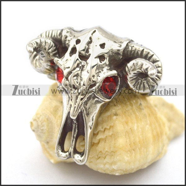 sheepshead skeleton ring r002138