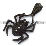 Black Spider Pendant for Wholesale p004935
