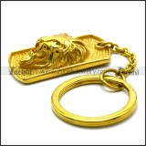 Golden Lion Tag Key Chain k000027