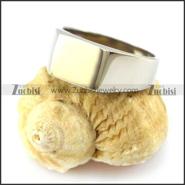 blank signet ring for lasering your wanted logos r004693