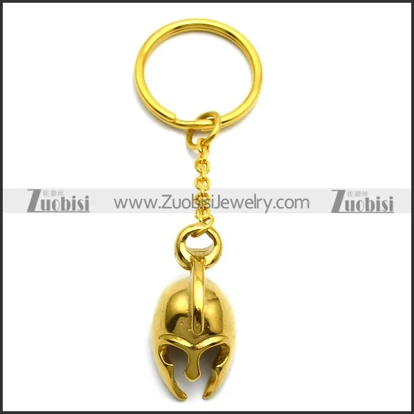 Gold Plating Spartan Warrior Keyring  k000005