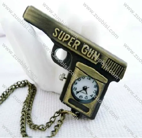 Vintage Pistol Pocket Watch -PW000310