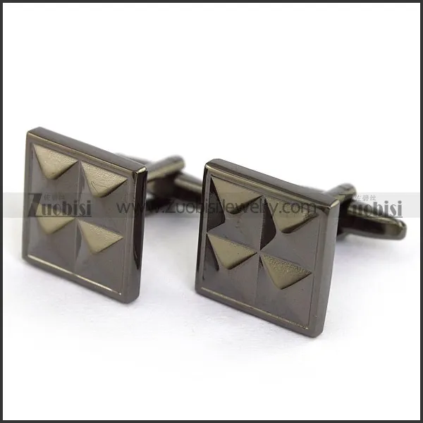 Black Gun Metal Cooper Cufflinks c000054