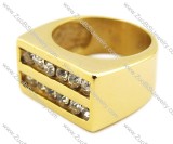 Stainless Steel Stone Ring -JR080002