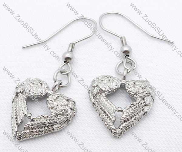 Antique Heart Stainless Steel earring - JE050130
