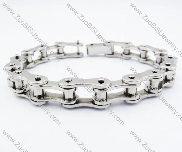 12mm width 316L Stainless Steel Biker Chain Bracelet - JB200124