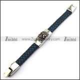 Lion Head Leather Bracelet b005839