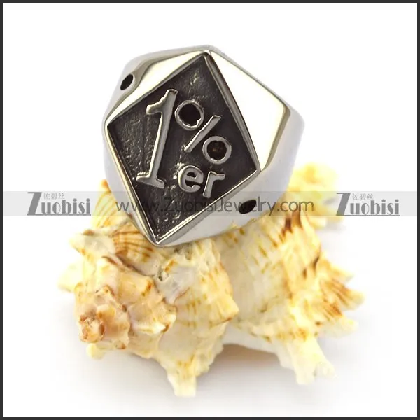 1%er Diamond Biker Ring r004809