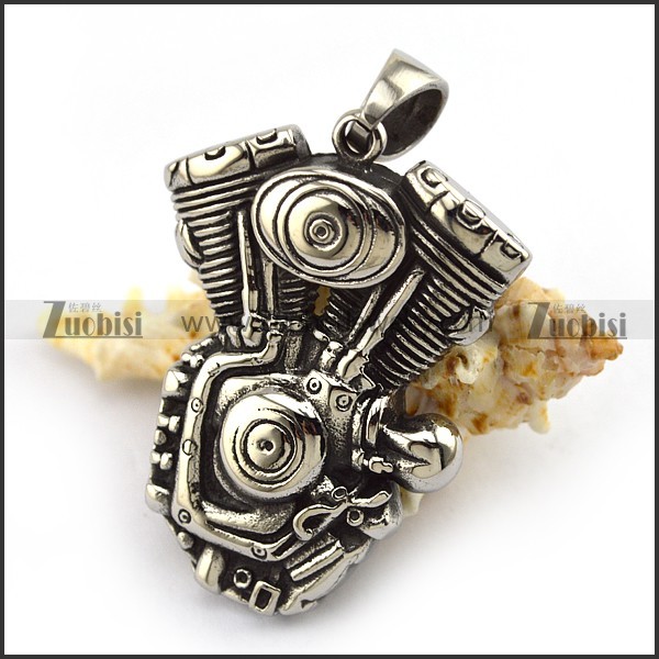 Big Motorcycle Engine Pendant p004015