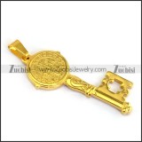 Golden Key Pendant p004501
