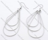 Three Lines Stainless Steel earring - JE050140