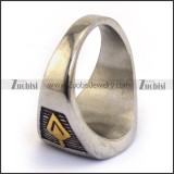 24K Gold Plated Masonic Ring r003633